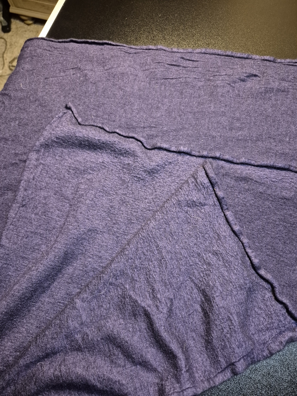Franco Fortini Heathered Purple Cashmere Wrap Scarf C1 - Jjohn
